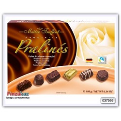 Шоколадные конфеты Ассорти пралине, Maitre Truffout 180 гр