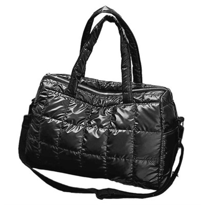 Женская стёганая сумка подушка 8810-11 BLACK