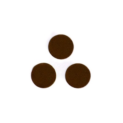 Фетровые кружочки (цвет темно коричневый) 40мм