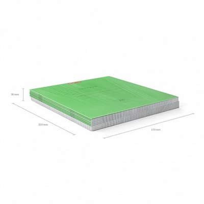Тетрадь 24л. ErichKrause клетка "Классика. Neon. Зеленая" (56549) обложка - мелованный картон