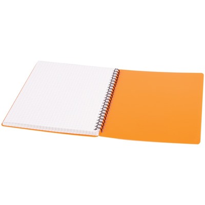 Тетрадь 60л. на спирали OfficeSpace "Neon. Оранжевая", клетка (Т60спкП_35435) пластиковая обложка