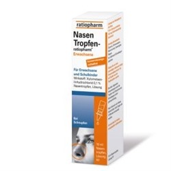 NasenTropfen Ratiopharm Erwachsene konservierungsmittelfrei (10 мл) НазенТропфен Капли для носа 10 мл