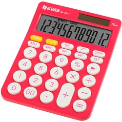 Калькулятор настольный ELEVEN RK-2311-PK, 12-разрядный, 143*192*26мм, дв.питание, розовый