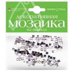 Мозаика декоративная из акрила 4х4 мм (200шт) СИРЕНЕВАЯ 2-335/08 Альт {Китай}