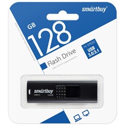 Флеш-накопитель 128Гб USB 3.0/3.1 "Smartbuy Fashion" Black (SB128GB3FSK)