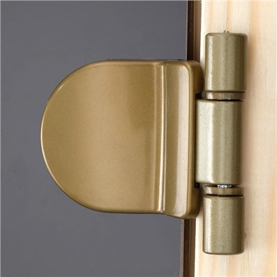 Дверь «Зима», размер коробки 190 × 70 см, 6 мм, 2 петли, правая, цвет бронза