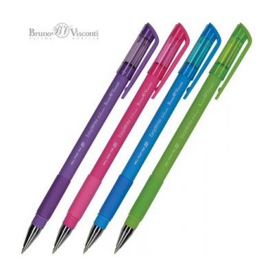 Ручка шариковая 0.5 мм "EasyWrite.SPECIAL" синяя (4 цвета корпуса) 20-0040 Bruno Visconti {Китай}