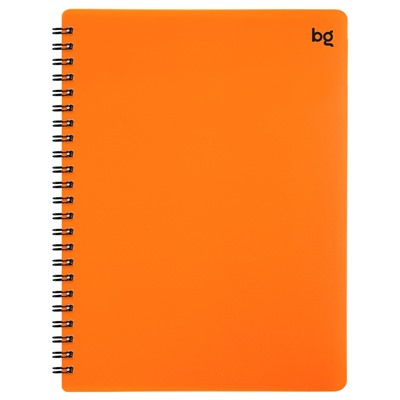 Тетрадь 60л. на спирали BG "Neon. Оранжевая" клетка (Т5гр60_пл 59773) пластиковая обложка