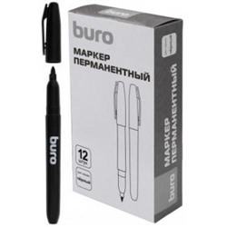 Маркер перманентный 1 мм Line черный круглый (1489636) BURO {Китай}