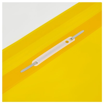Скоросшиватель пластиковый А4 СТАММ, 180мкм, желтый (MM-30903) с прозр. верхом