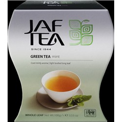 JAF TEA. Зеленый. Мята 100 гр. карт.пачка