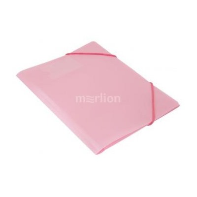 Папка на резинке А4 с карманом для визитки Gems GEMPR05PIN 0,50 мм розовый аметист (1014880) Бюрократ {Россия}