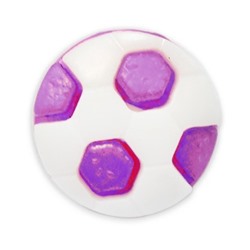 Пуговица детская сборная Мяч 16 мм цвет сиреневый упаковка 24 шт