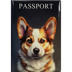 Обложка "Паспорт" "Корги" (ОП-1302) ПВХ