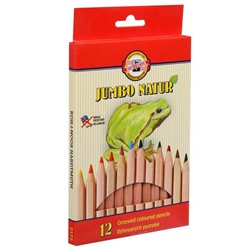 Карандаши утолщённые Jumbo Natur 2172/12N, 12 цветов