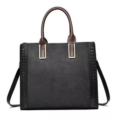 Женская кожаная сумка 8809-1 BLACK