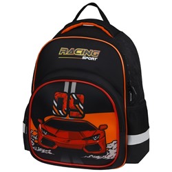 Рюкзак Berlingo Kids "Racing sport" (RU08085) 36*27*12см, 1 отделение, 2 кармана, эргономическая спинка, LED кант