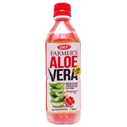 Напиток Алоэ Вера со вкусом граната Farmer's OKF, Корея, 500 мл