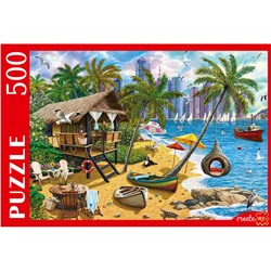Puzzle  500 элементов "Домик на берегу моря" (Ф500-2695)