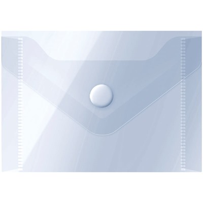Папка с кнопкой А7 OfficeSpace прозрачная (267538) 150мкм