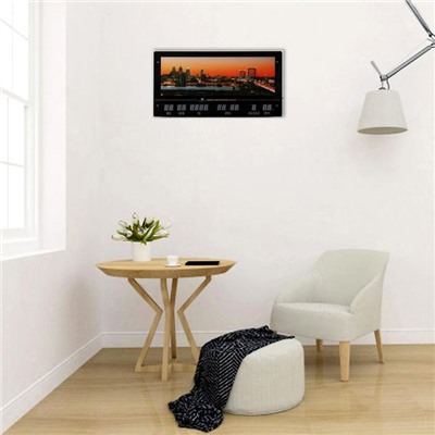 Картина с подсветкой и информационным календарем "Мост, золотые ворота Сан-Франциско" 70*37см  62874
