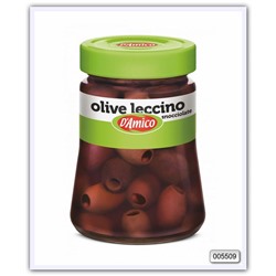 Оливки леччино без косточки D'Amico leccino 290/135 гр