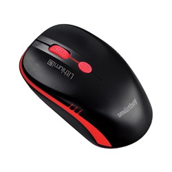 Мышь беспроводная SmartBuy 344CAG-KR "ONE", черно-красная, зарядка от USB