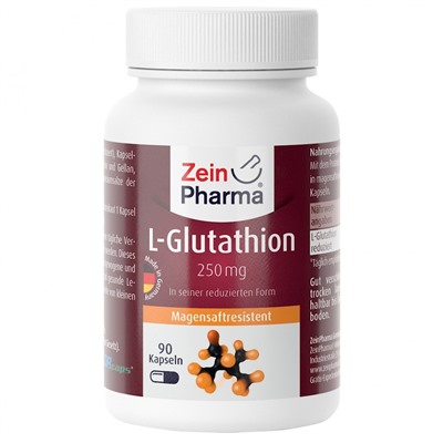 ZeinPharma (Цайнфарма) L-Gluthathion Кишечные капсулы с L-глутатионом 250 мг, 90 шт