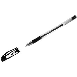 Ручка гелевая OfficeSpace "A-Gel" (GPbk_95090) черная, 0.5мм., грипп