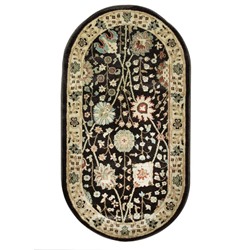 Овальный ковёр Jewel 8571, 200 х 300 см, цвет plum/ivory