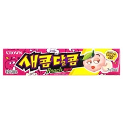 Жевательная конфета со вкусом персик Crown, Корея, 29 г