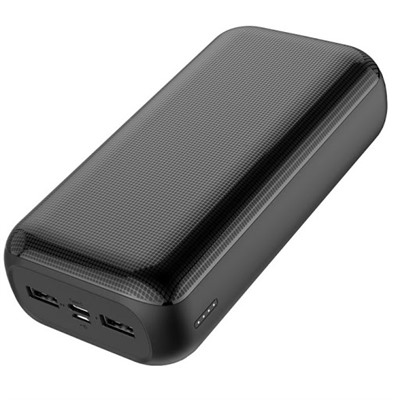 Аккумулятор внешний "GOLF Power Bank" 30000 mAh, 2.1А, 2*USB/Type-C  (G55-С_Black) черный
