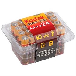 Батарейка LR3 "Kodak MAX", алкалиновая, в пластиковом боксе по 24 шт.
