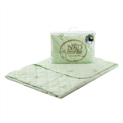 Одеяло "Престиж - бамбук" глоссатин 150г/м2 чемодан с наполнителем "бамбуковое волокно"