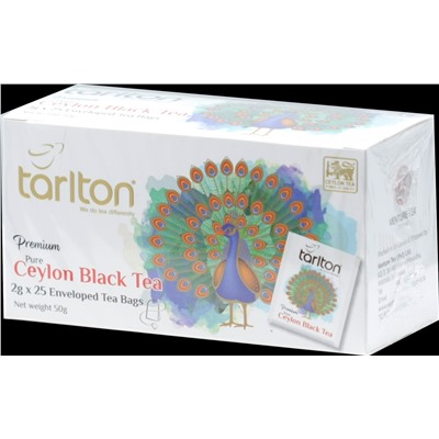 TARLTON. Premium Ceylon Black Tea в конвертах карт.пачка, 25 пак.