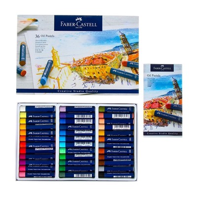 Пастель масляная 36 цветов Faber-Castell STUDIO QUALITY круглая