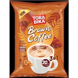 TORABIKA Cappuccino. Brown Coffee 3 в 1 500 гр. мягкая упаковка, 20 пак.