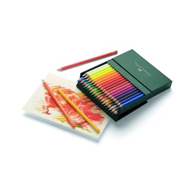 Карандаши художественные набор Faber-Castell Polychromos® 36 цветов, в коробке из искусственной кожи