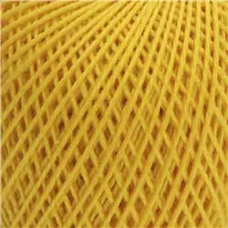 Нитки для вязания Ирис 100% хлопок 25 гр 150 м цвет 0301 цедра лимона