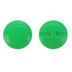 Пуговица большая гладкая, диаметр 37 мм, набор 50 шт., цвет зелёный