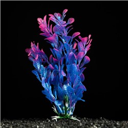 Растение искусственное аквариумное, 3 х 13 см, фиолетово-розовое