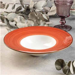 Тарелка для пасты «Сапфир», d=24 см, цвет оранжевый