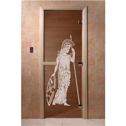 Дверь «Рим», размер коробки 190 × 70 см, левая, цвет бронза