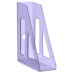 Лоток вертикальный для бумаг СТАММ "Актив" тонированный фиолетовый (ЛТВ-31101)