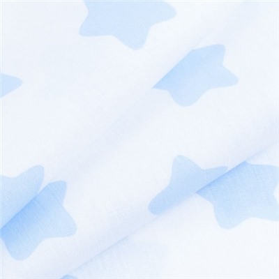 Ткань на отрез бязь плательная 150 см 1737-А/3 цвет голубой