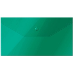 Папка с кнопкой С6 OfficeSpace зеленая (281224) 150 мкм