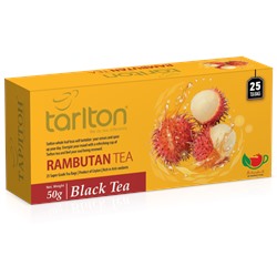 TARLTON. В пакетиках. Черный чай «Рамбутан» 50 гр. карт.пачка, 25 пак.