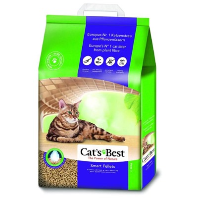 Наполнитель древесный комкующийся Cat's Best Smart Pellets, 20 л, 10 кг