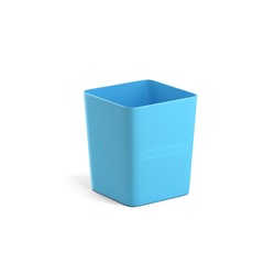 Подставка-стакан квадрат. ErichKrause "Base Pastel" (51498) голубая