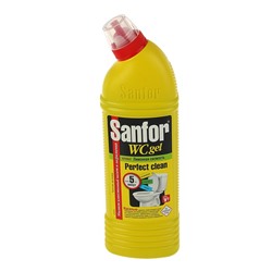 Средство санитарно-гигиеническое Sanfor WС гель "Лимонная свежесть", 750 гр